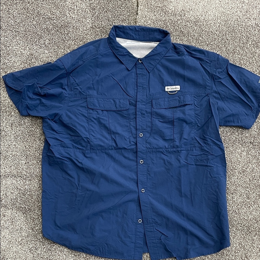 Columbia Men's Navy Button-Down Shirt